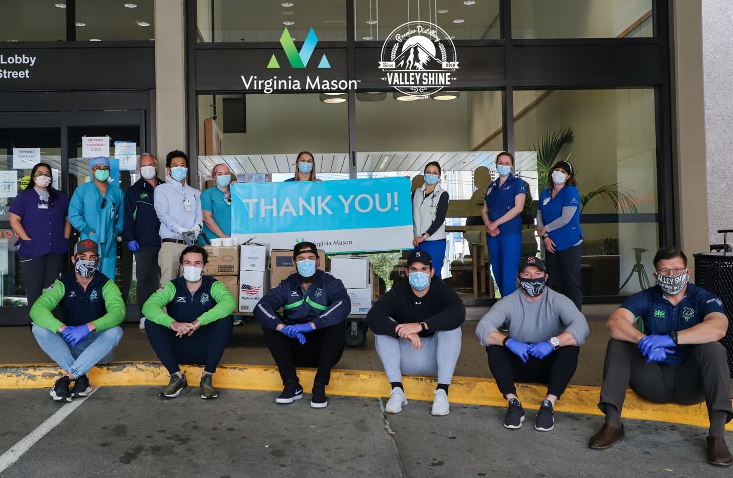 Seattle Seawolves and Valley Shine Distillery Serve Virginia Mason Nurses on National Nurse Day