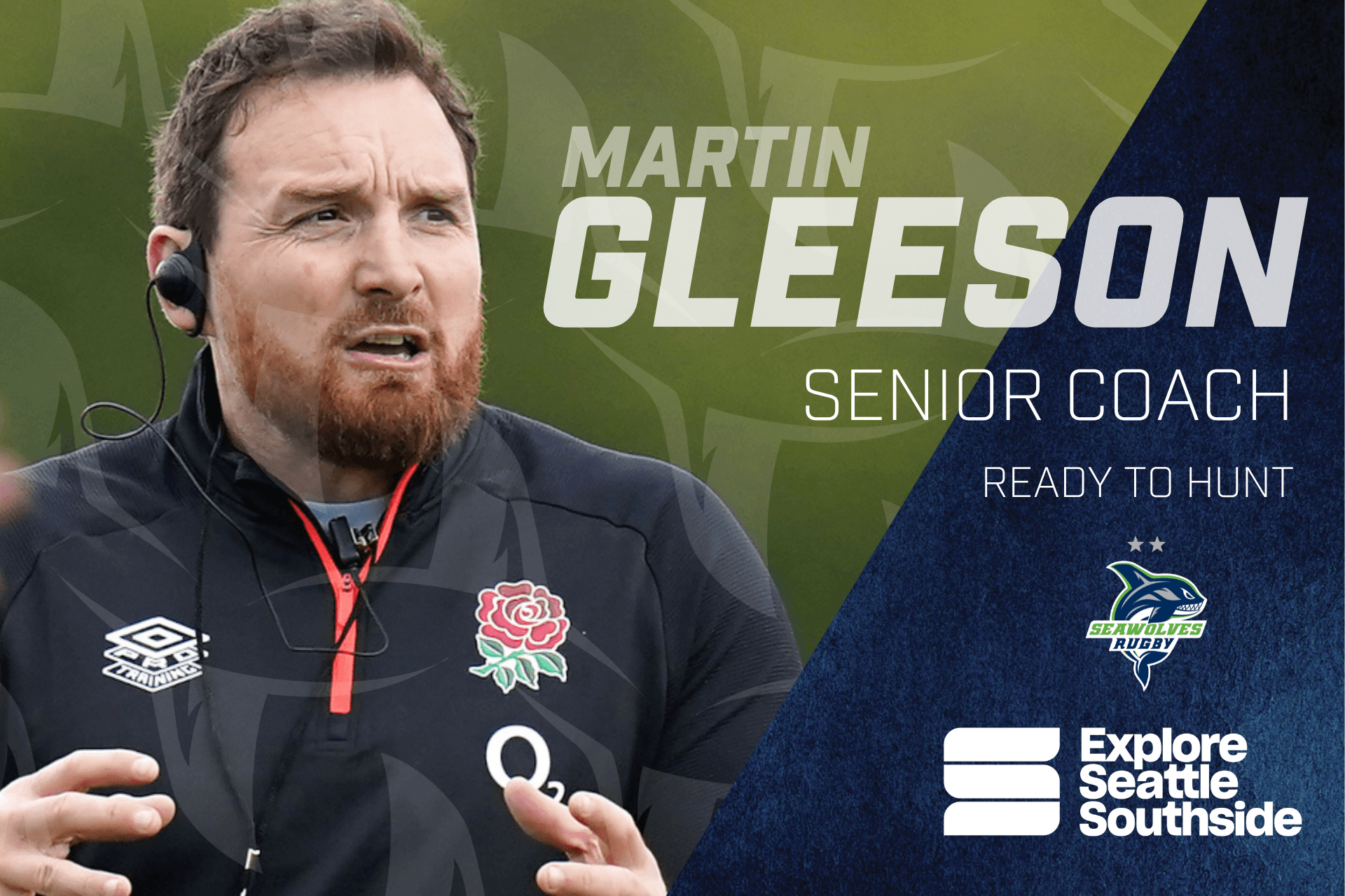 MARTIN GLEESON JOINS SEAWOLVES RUGBY AS SENIOR COACH