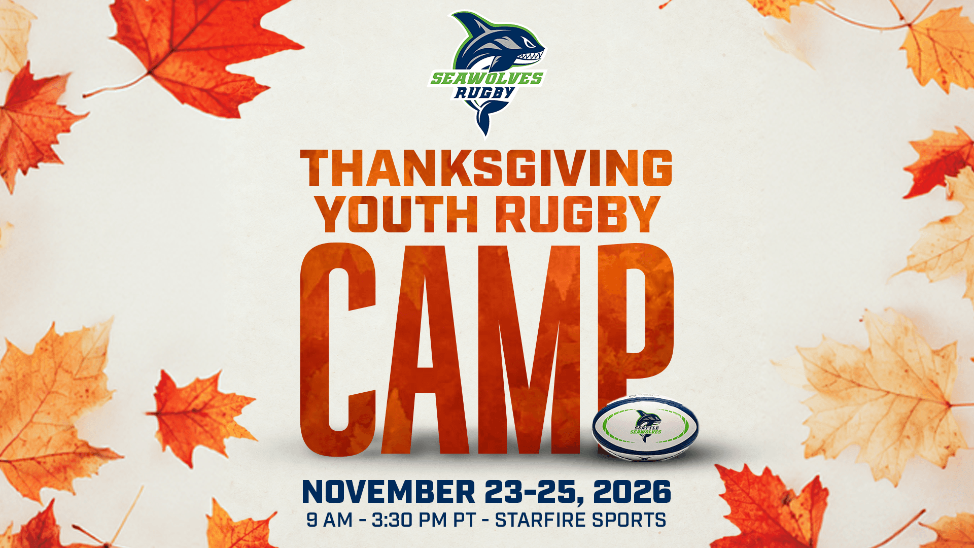 Seattle Seawolves Announce Youth Rugby Camp During Thanksgiving Week